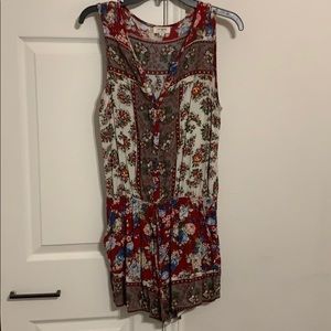 Umgee | Red Floral Romper